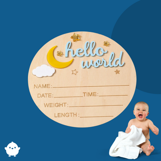 BoisdeVie™ – Plaque Souvenir de Naissance